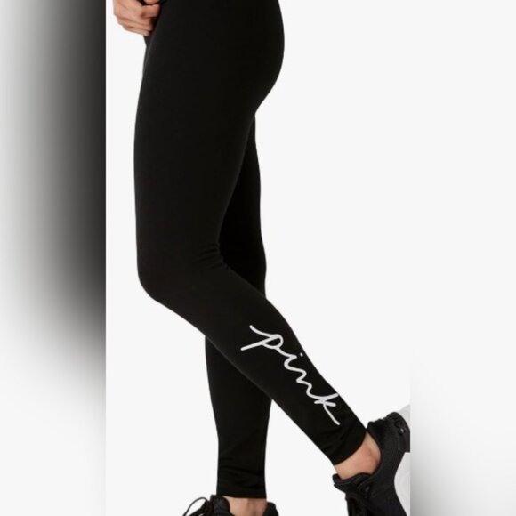 PINK Victoria's Secret Pants - PINK Victoria's Secret Black Leggings